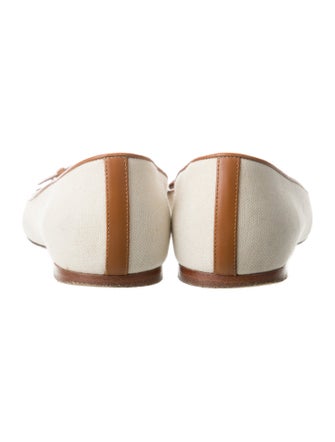 Ralph Lauren Collection Canvas Ballet Flats