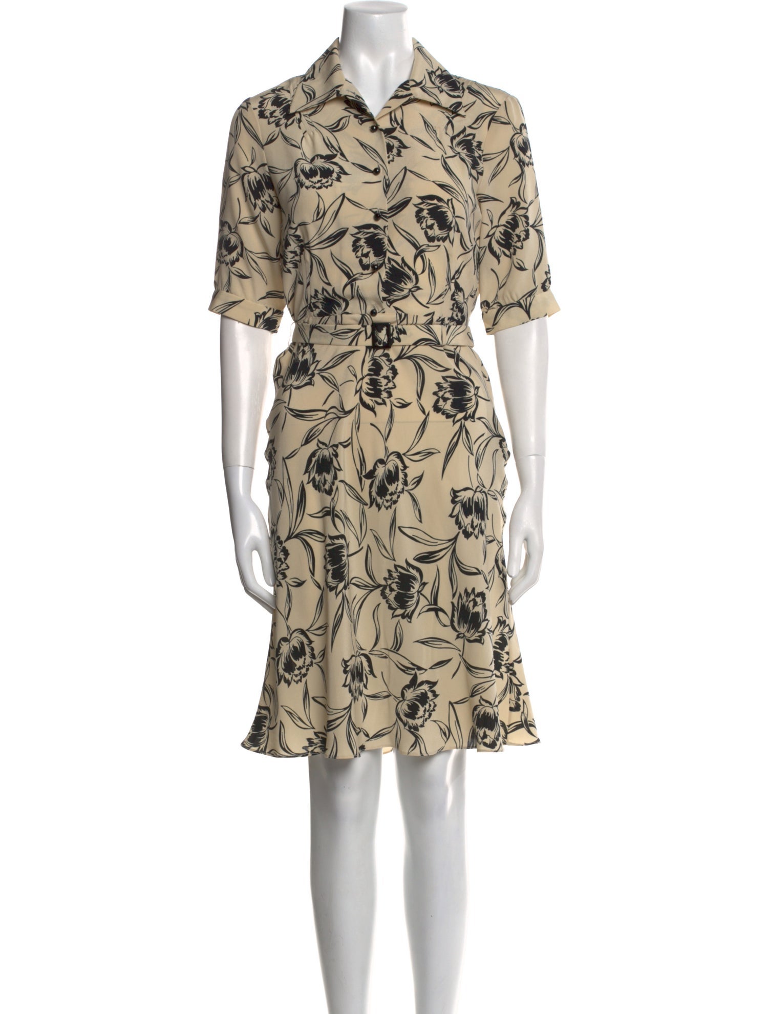 Ralph Lauren Collection Silk Midi Length Dress