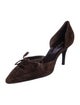 Ralph Lauren Collection Suede Tassel Accents D'Orsay Pumps