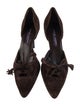 Ralph Lauren Collection Suede Tassel Accents D'Orsay Pumps