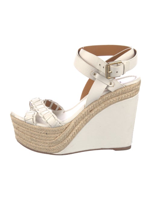 Ralph Lauren Collection Leather Printed Espadrilles