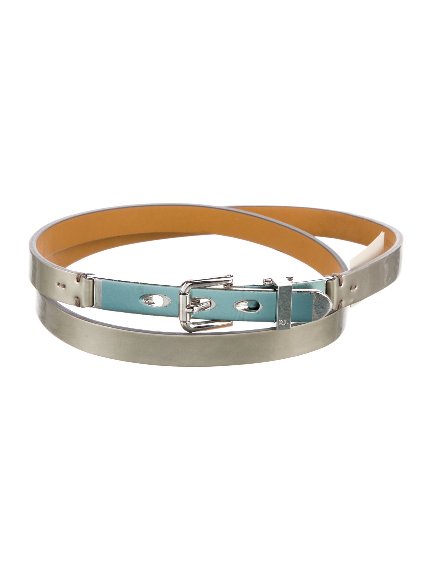 Ralph Lauren Collection Skinny Patent Leather Belt
