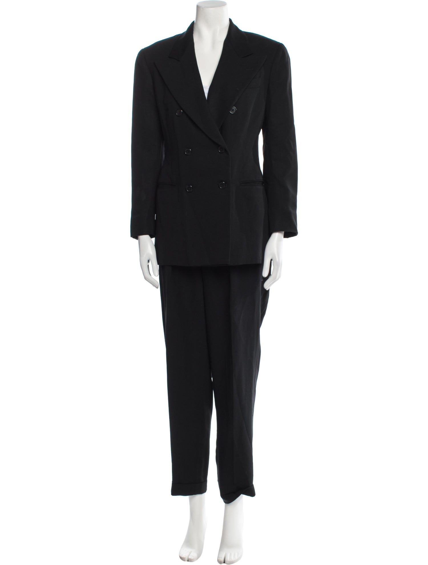 Ralph Lauren Collection Wool Printed Pantsuit