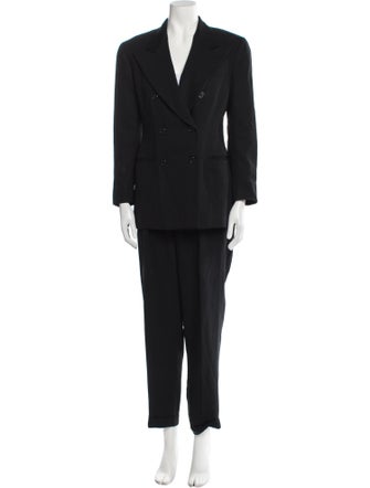 Ralph Lauren Collection Wool Printed Pantsuit