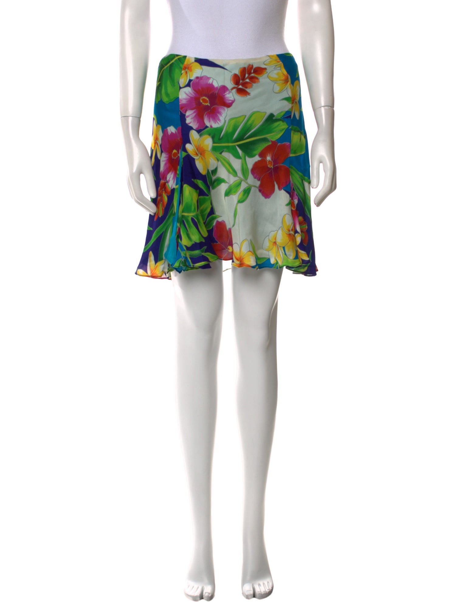 Ralph Lauren Collection Silk Mini Skirt