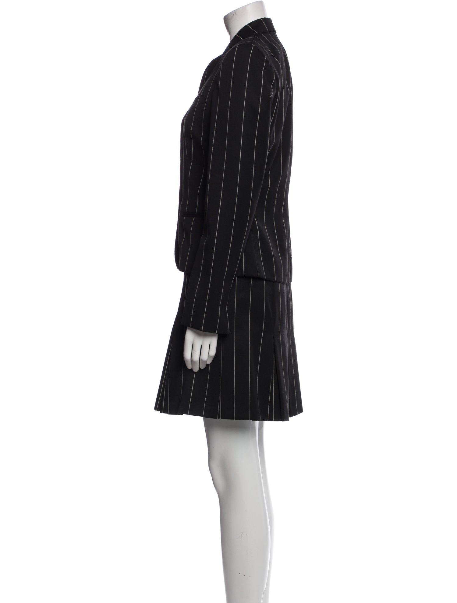 Ralph Lauren Collection Wool Printed Skirt Suit