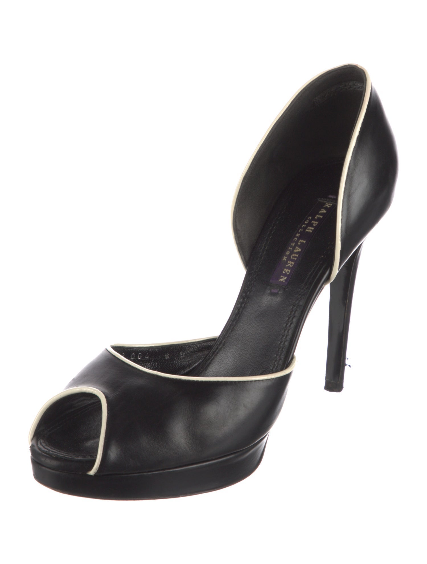 Ralph Lauren Collection Leather D'Orsay Pumps