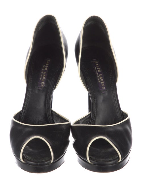 Ralph Lauren Collection Leather D'Orsay Pumps
