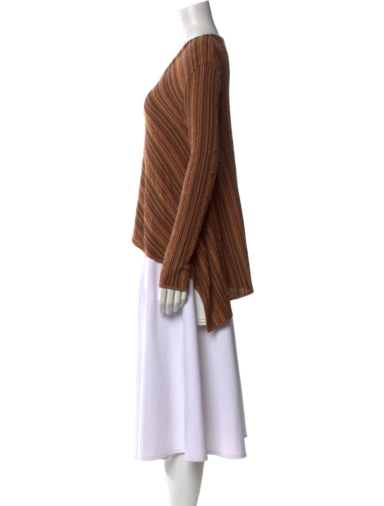 Ralph Lauren Collection Silk Striped Sweater