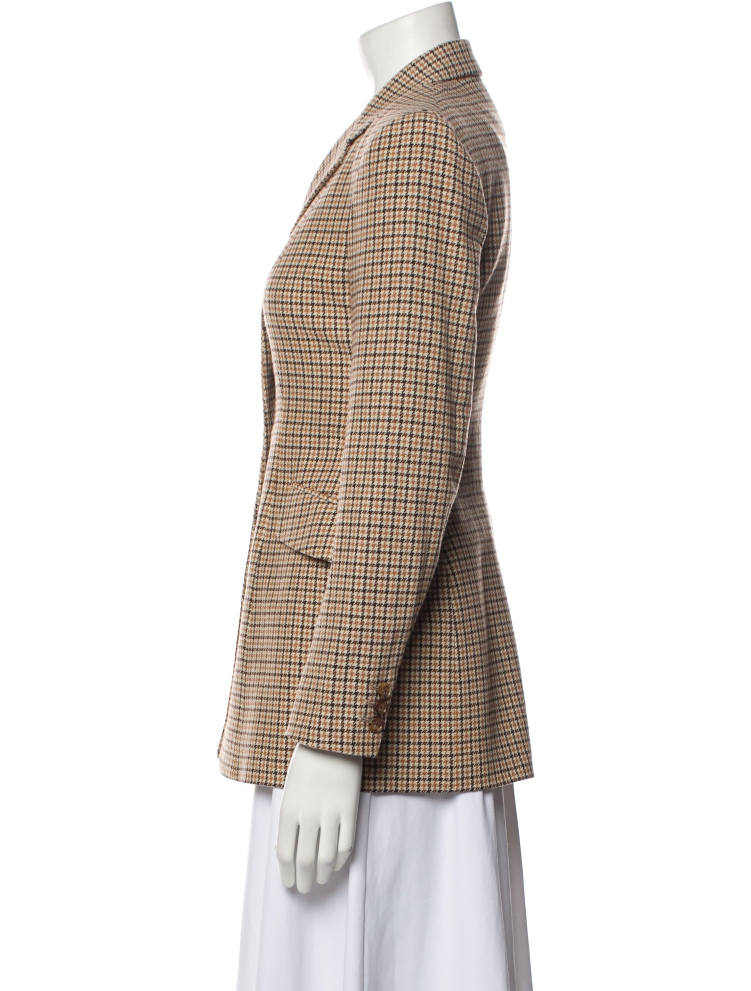 Ralph Lauren Collection Wool Houndstooth Print Blazer w/ Tags