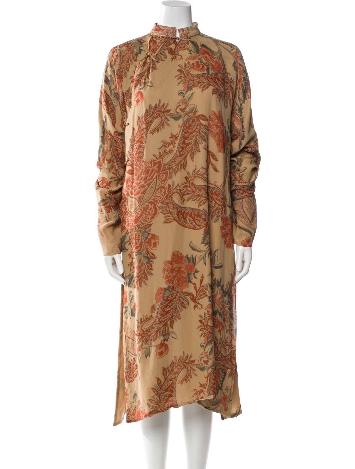 Ralph Lauren Collection Silk Midi Length Dress