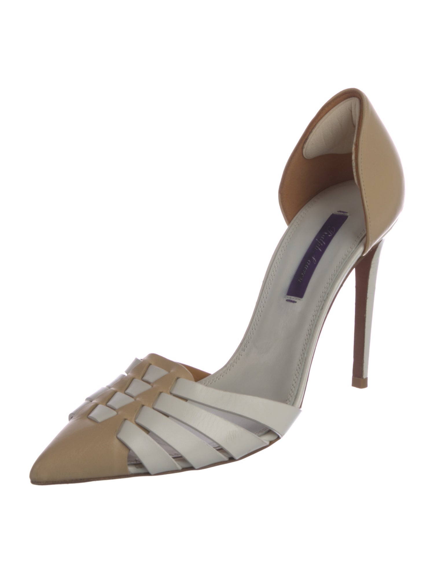 Ralph Lauren Collection Leather D'Orsay Pumps