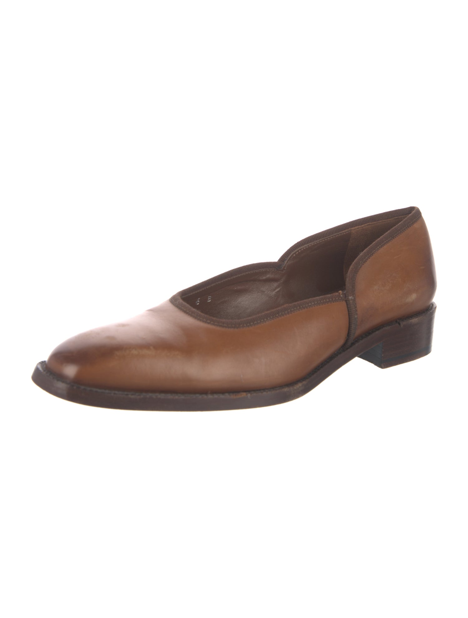 Ralph Lauren Collection Leather Ballet Flats