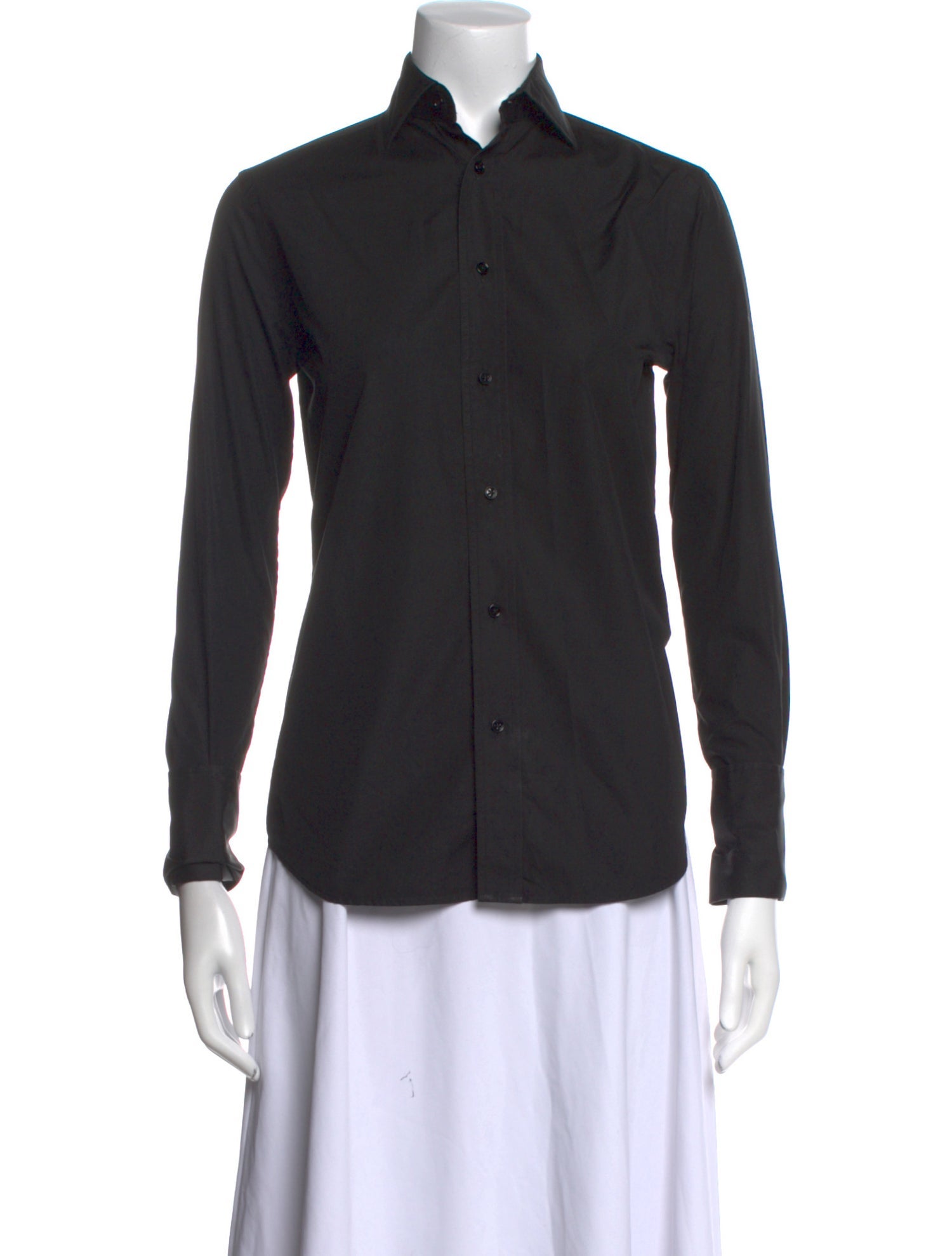 Ralph Lauren Collection Long Sleeve Button-Up Top