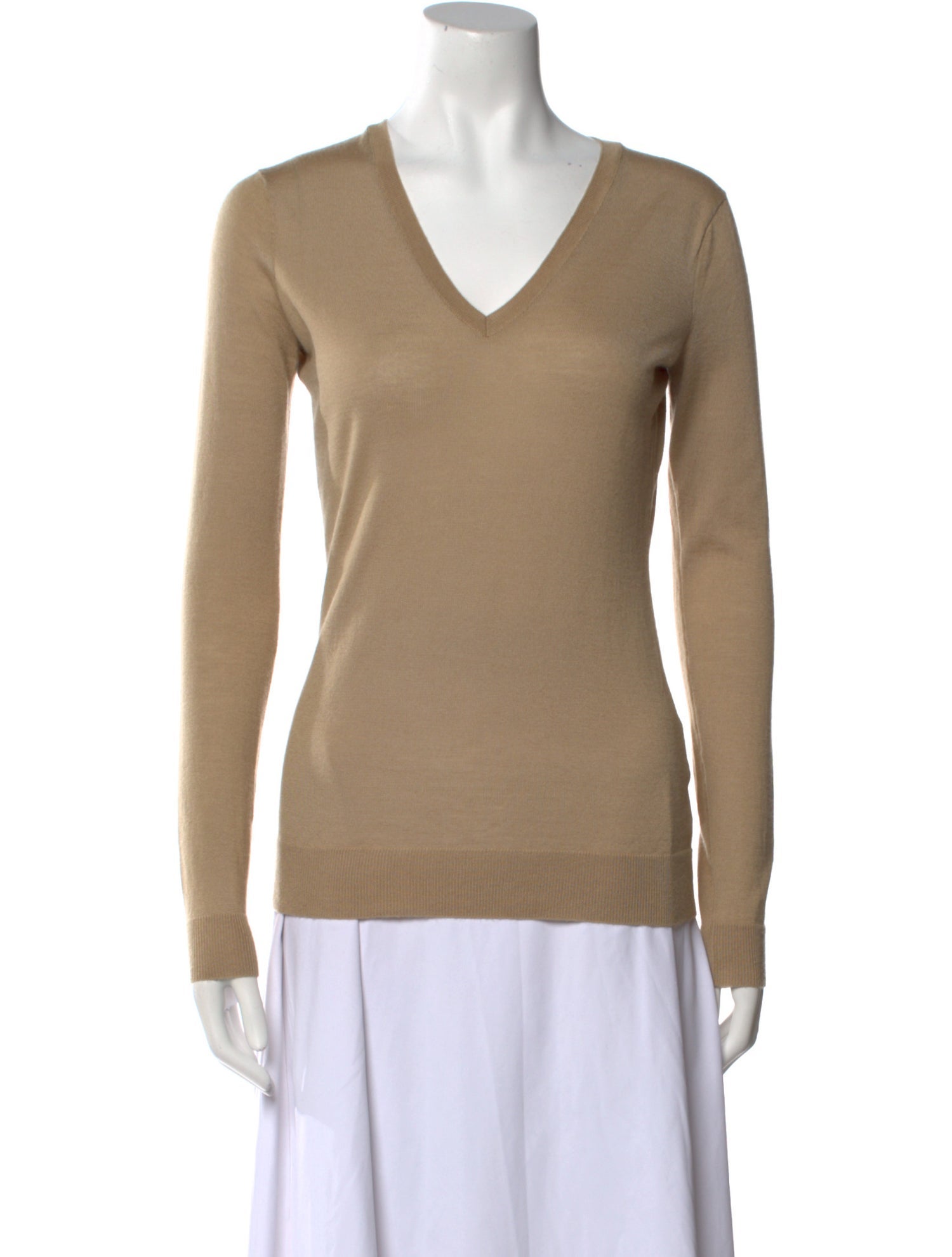 Ralph Lauren Collection V-Neck Long Sleeve Top