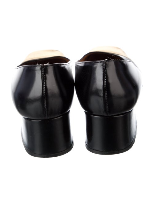 Ralph Lauren Collection Leather Colorblock Pattern Pumps