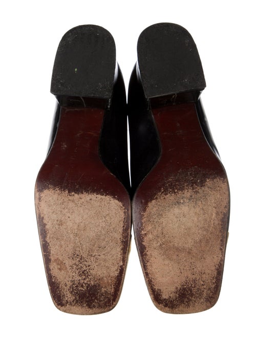 Ralph Lauren Collection Leather Colorblock Pattern Pumps