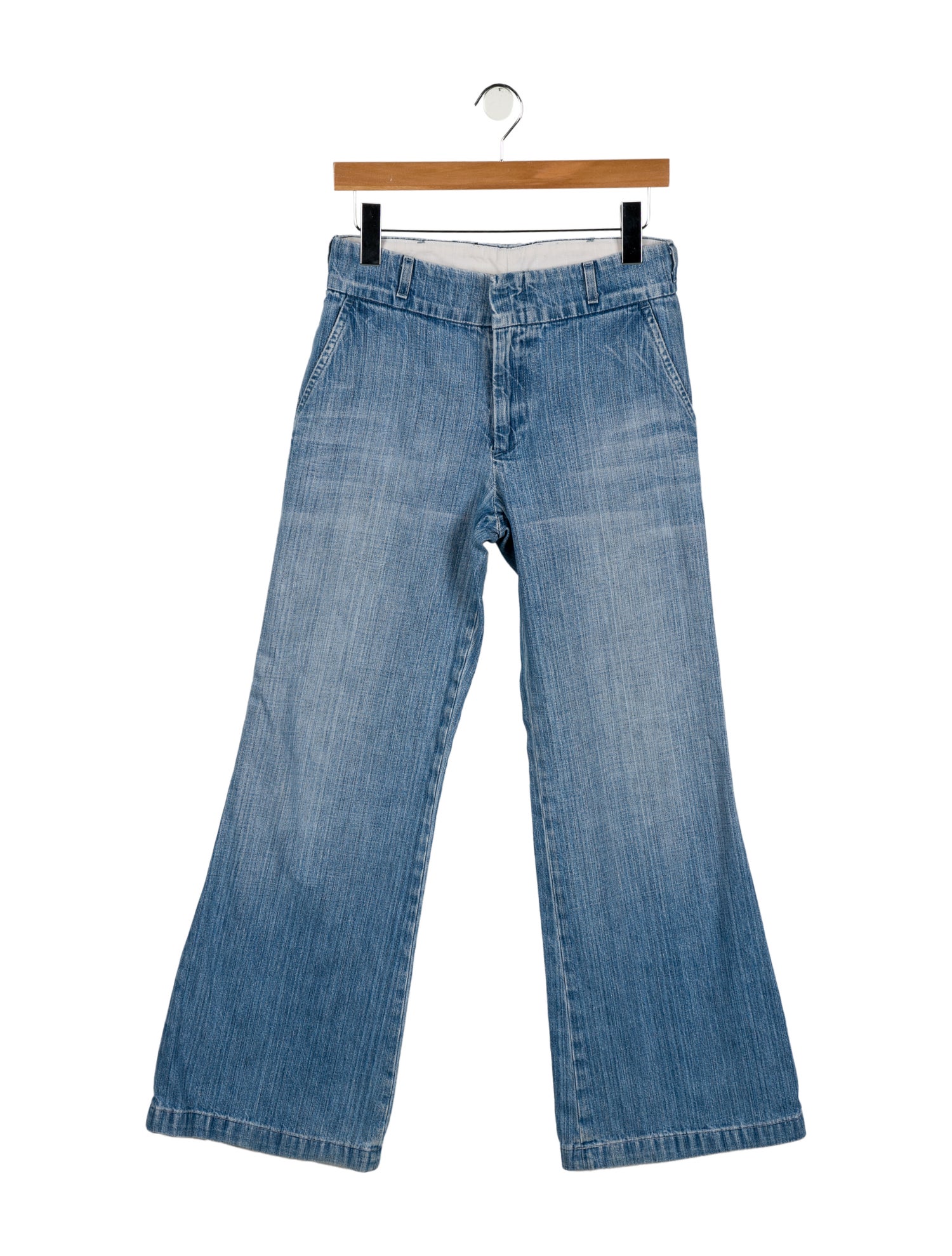 Ralph Lauren Collection Mid-Rise Wide Leg Jeans