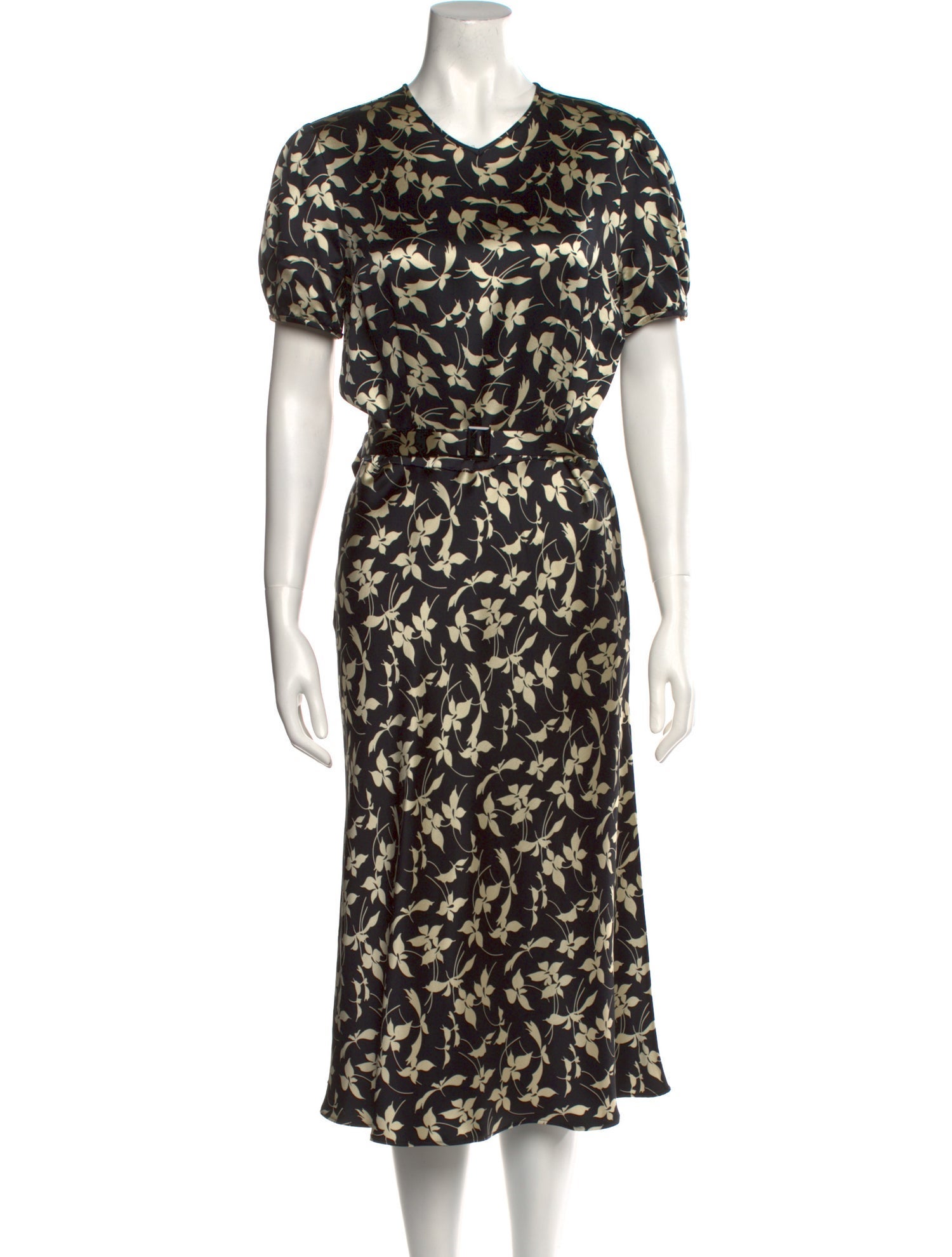 Ralph Lauren Collection Silk Midi Length Dress