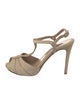 Ralph Lauren Collection Suede Cutout Accent T-Strap Sandals