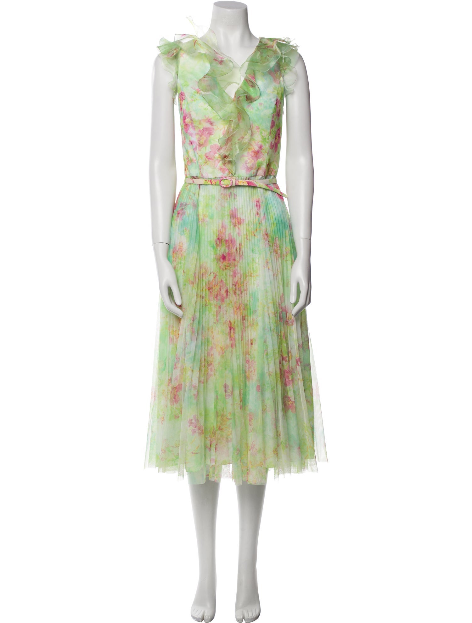 navy blue dress for baby girl Lauren Ralph Lauren Plus Size Floral Empire-Waist A-Line Dress