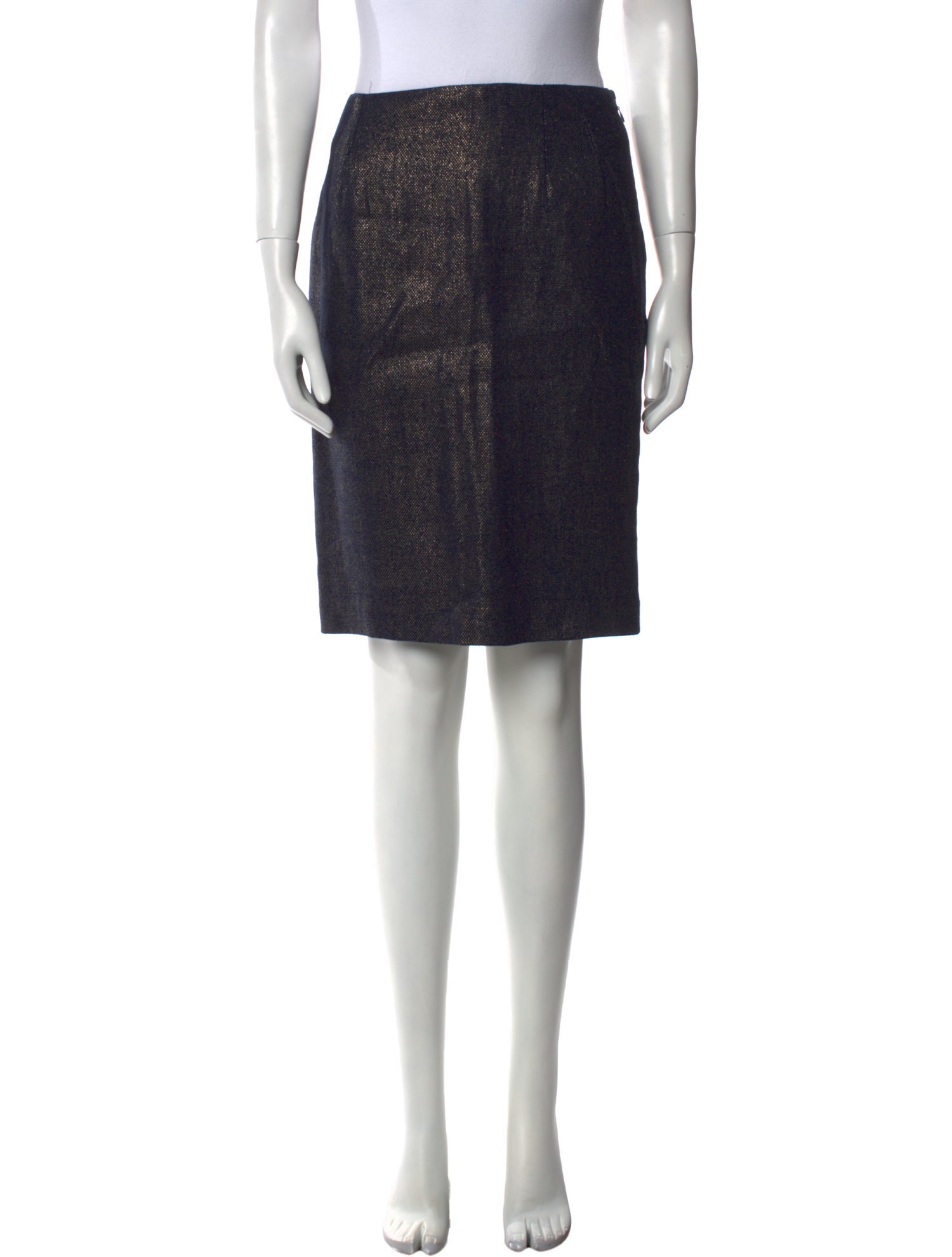 Ralph Lauren Collection Linen Knee-Length Skirt