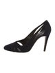 Ralph Lauren Collection Suede Cutout Accent Pumps