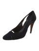 Ralph Lauren Collection Suede Cutout Accent Pumps