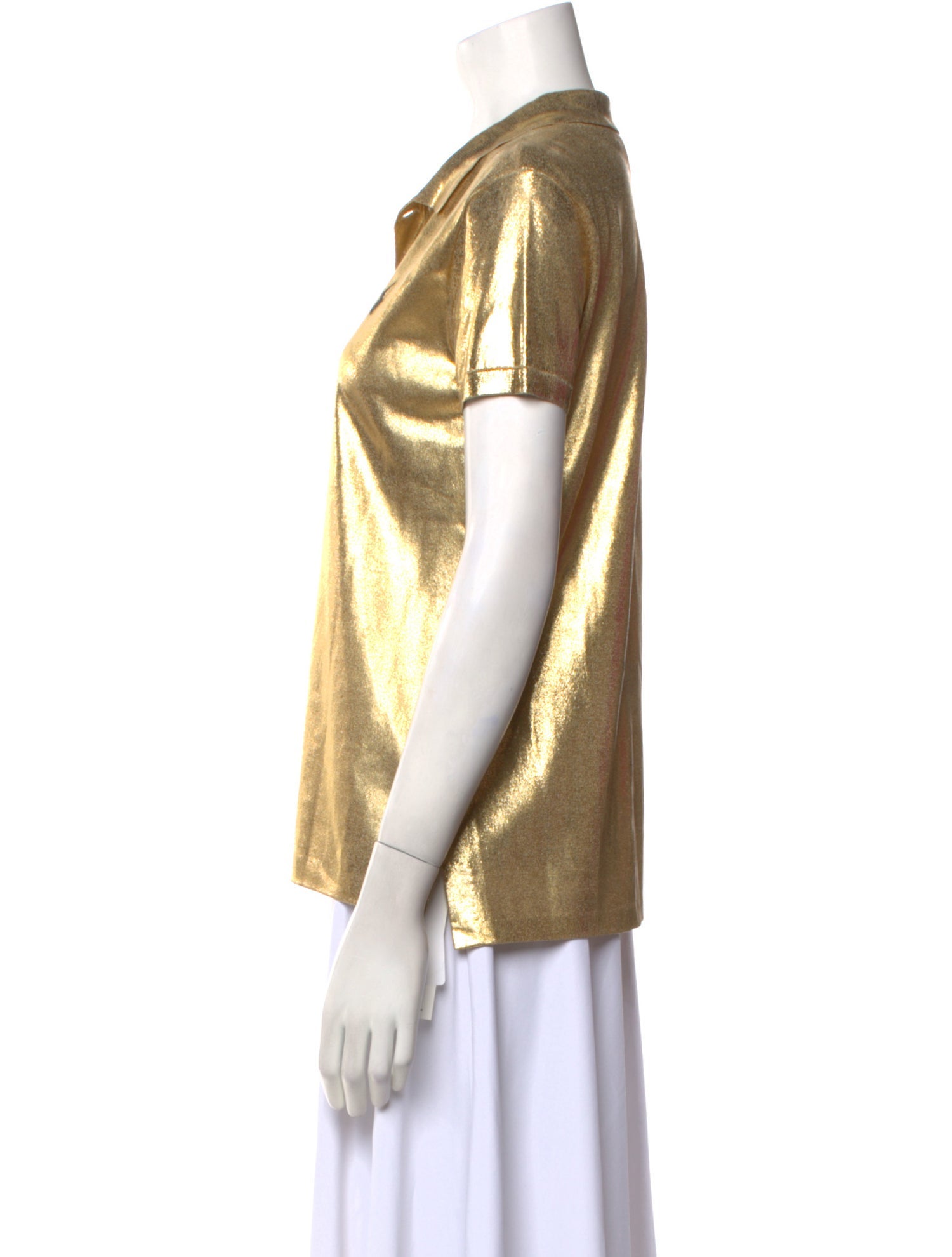 Ralph Lauren Purple Label Silk Short Sleeve Polo