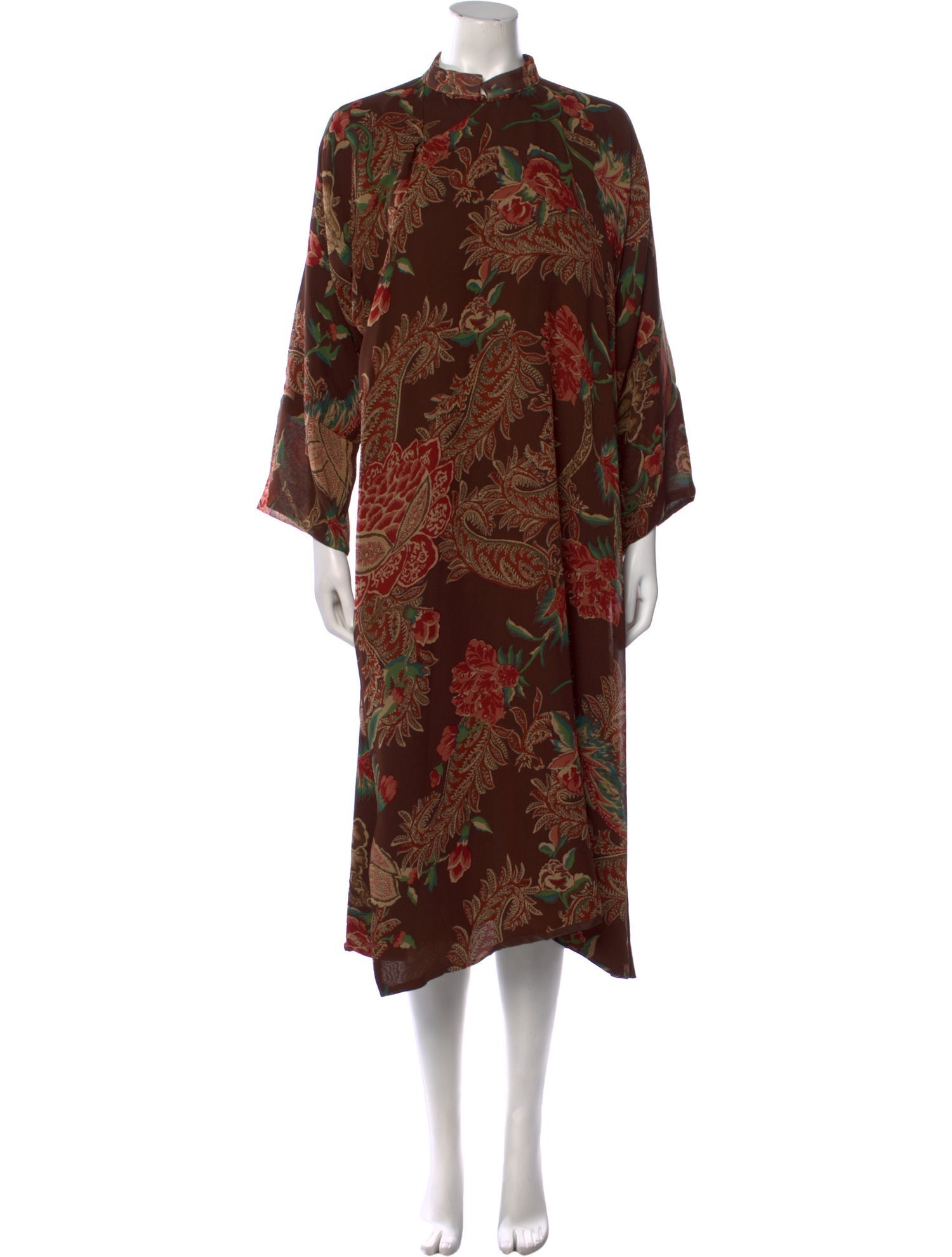 Ralph Lauren Collection Silk Midi Length Dress