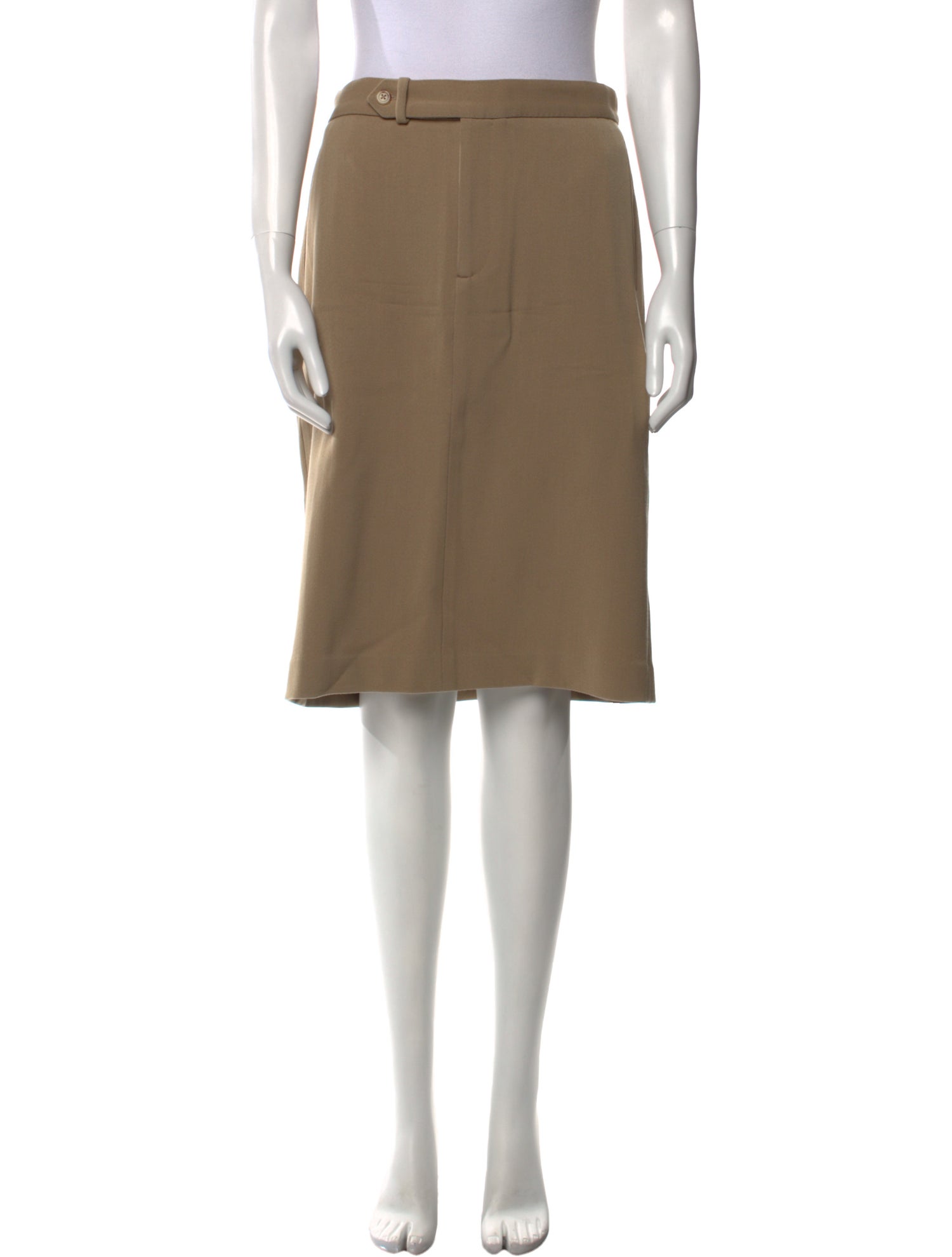 Ralph Lauren Collection Silk Knee-Length Skirt