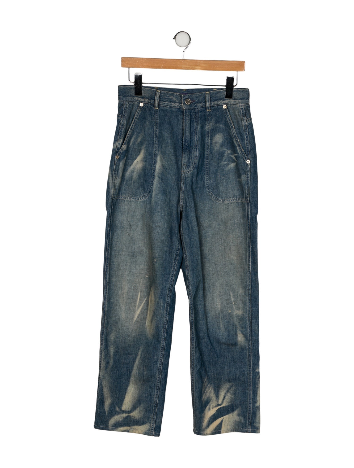 Ralph Lauren Collection High-Rise Wide Leg Jeans