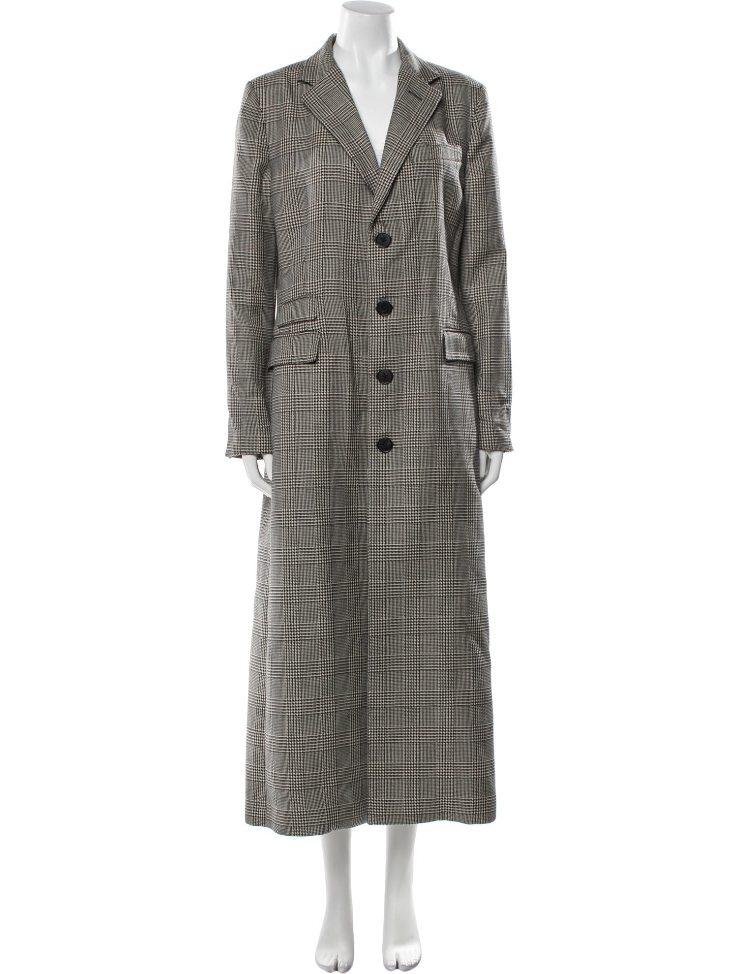Ralph Lauren Collection Wool Plaid Print Coat w/ Tags