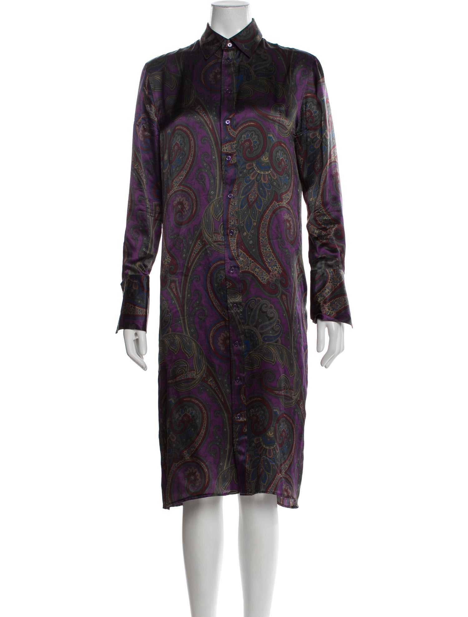 Ralph Lauren Collection Silk Midi Length Dress