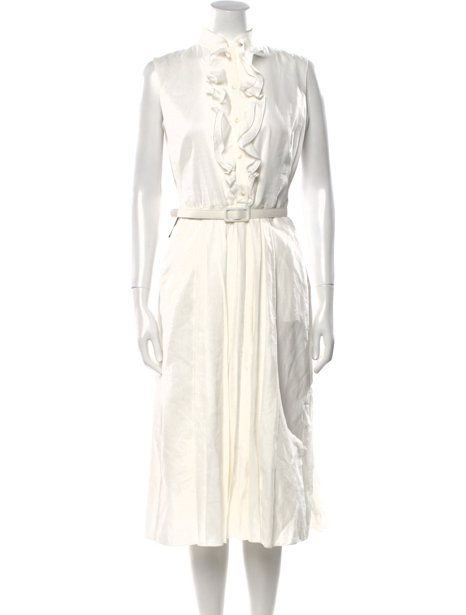Ralph Lauren Collection Linen Midi Length Dress