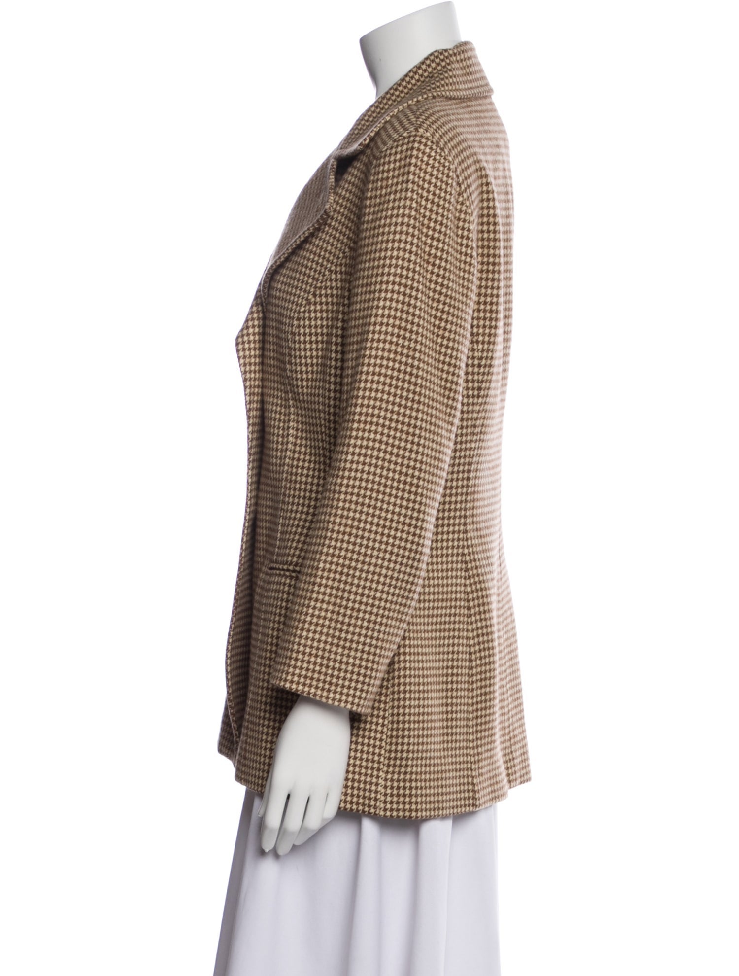 Ralph Lauren Collection Wool Plaid Print Blazer