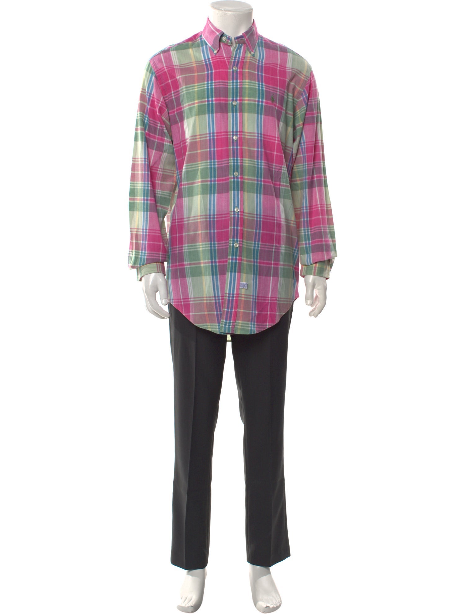 Ralph Lauren Plaid Print Long Sleeve Shirt