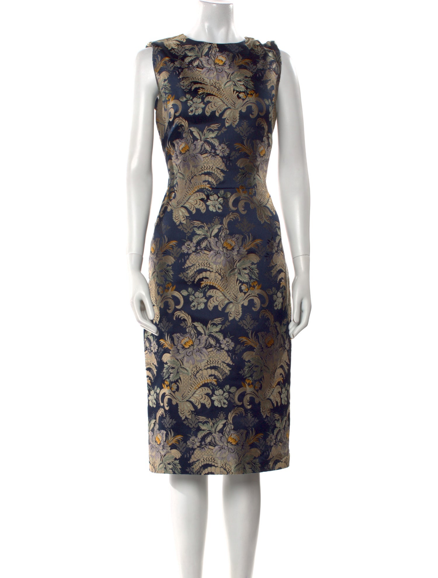 Ralph Lauren Collection Silk Midi Length Dress