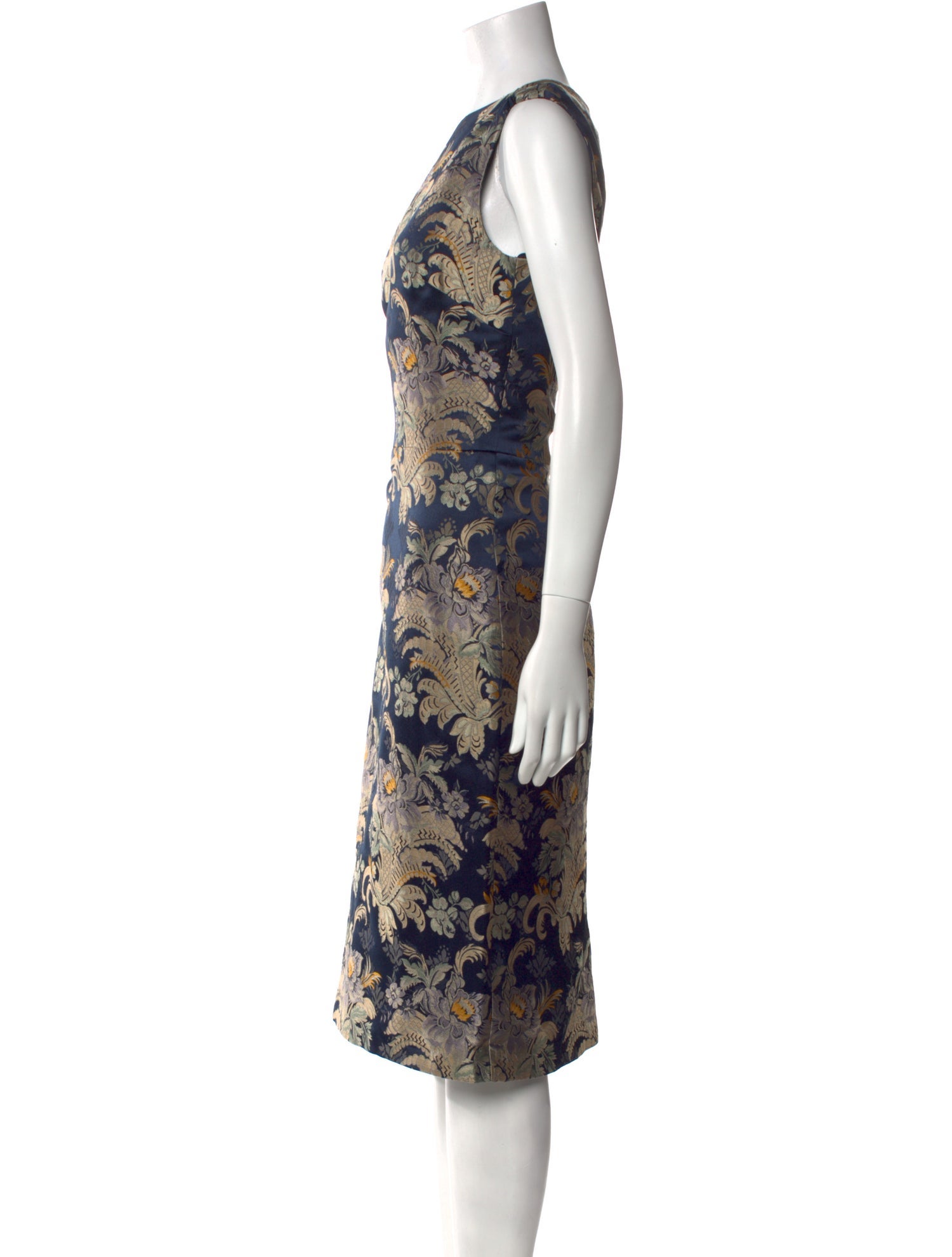 Ralph Lauren Collection Silk Midi Length Dress
