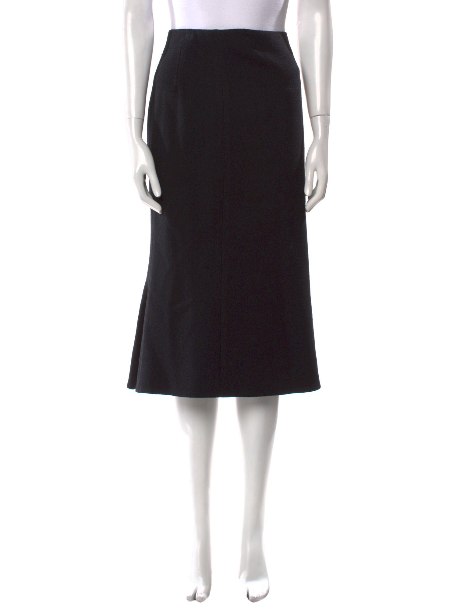 Ralph Lauren Collection Wool Midi Length Skirt