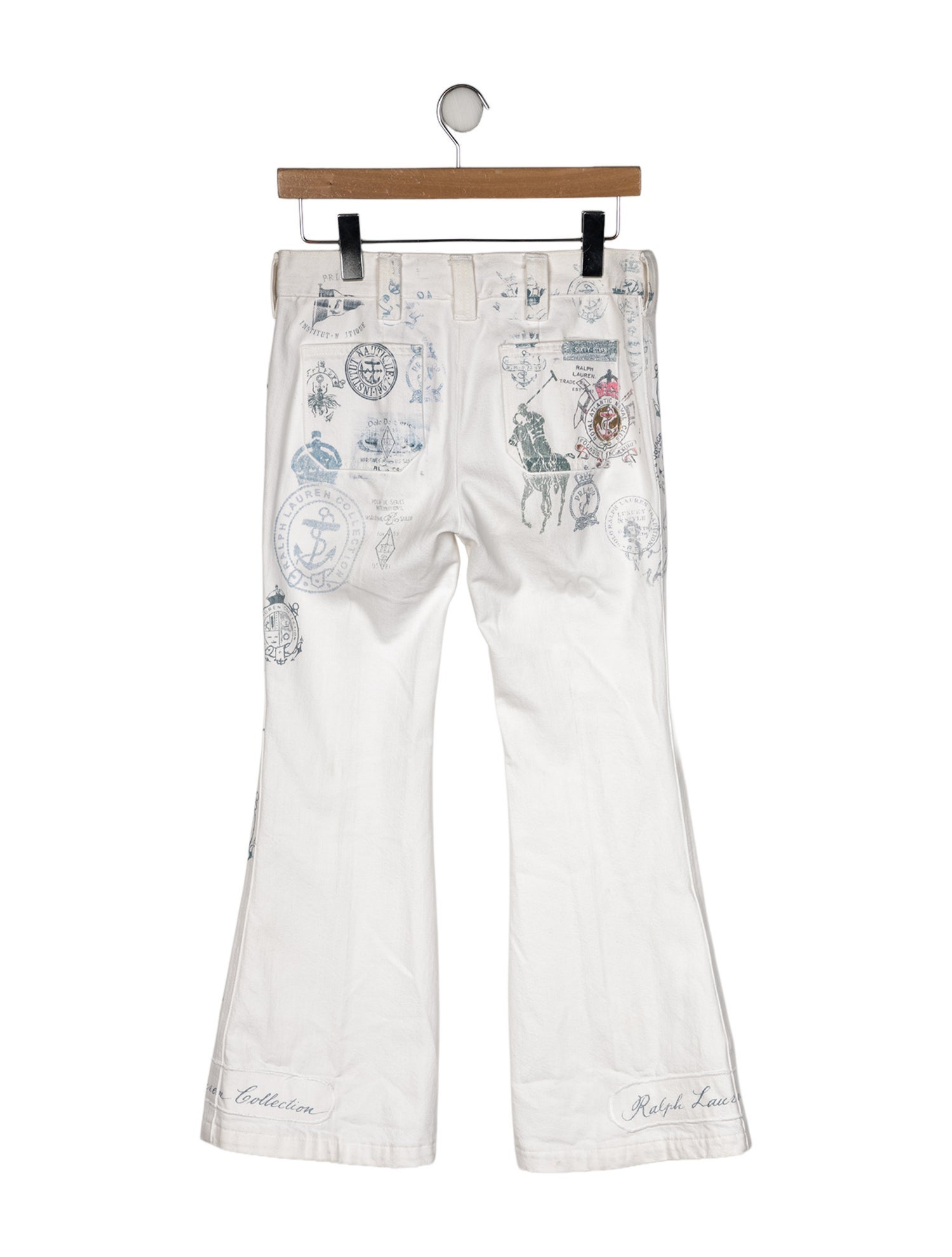 Ralph Lauren Collection Mid-Rise Wide Leg Jeans