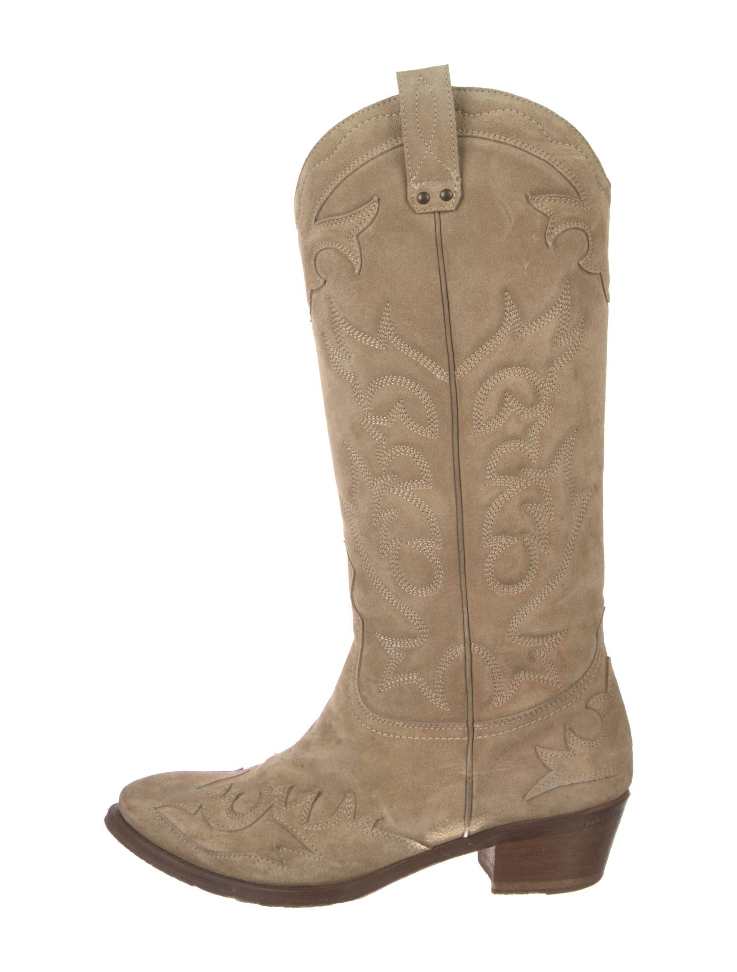 Ralph Lauren Collection Suede Western Boots