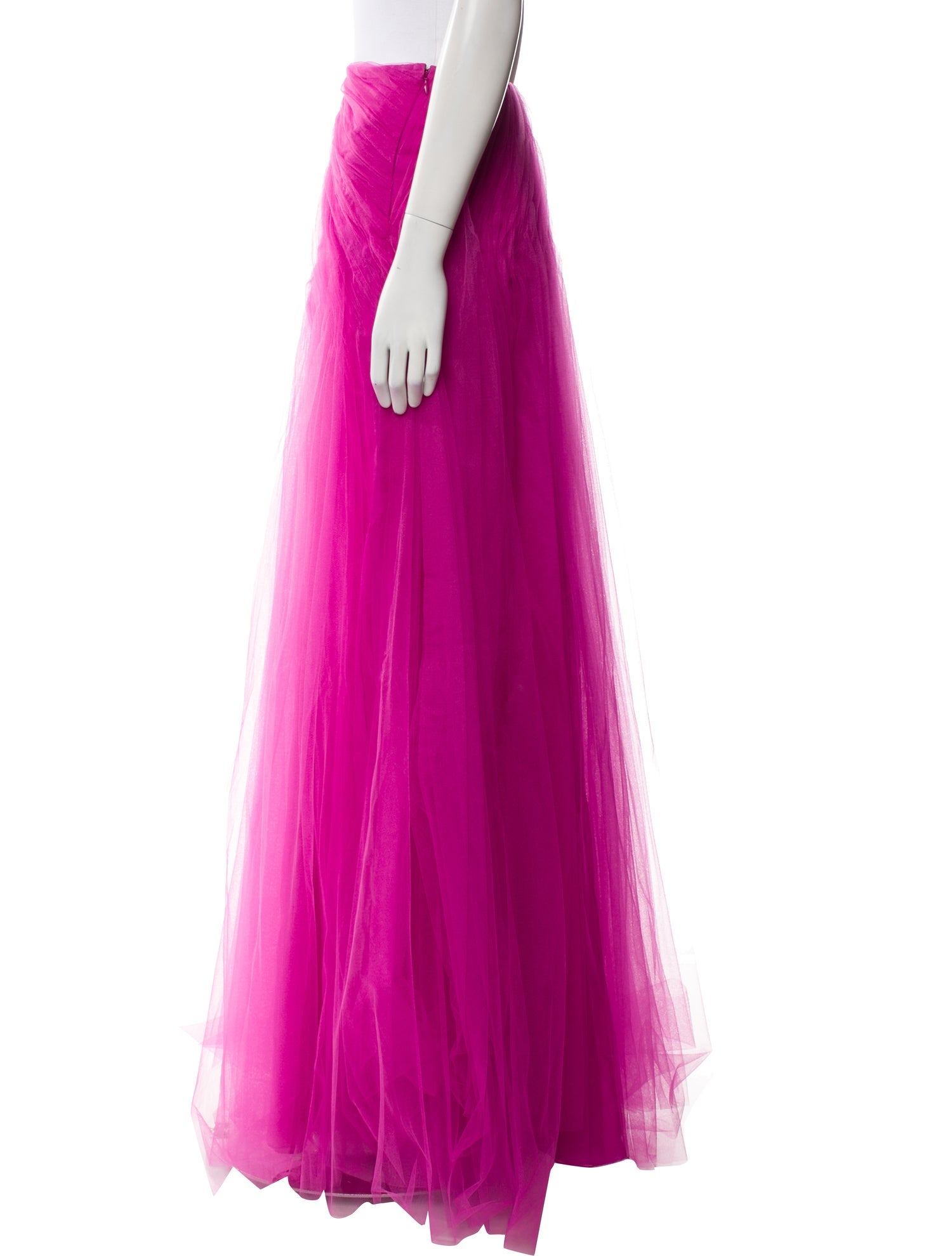 Ralph Lauren Collection Mesh Accents Long Skirt