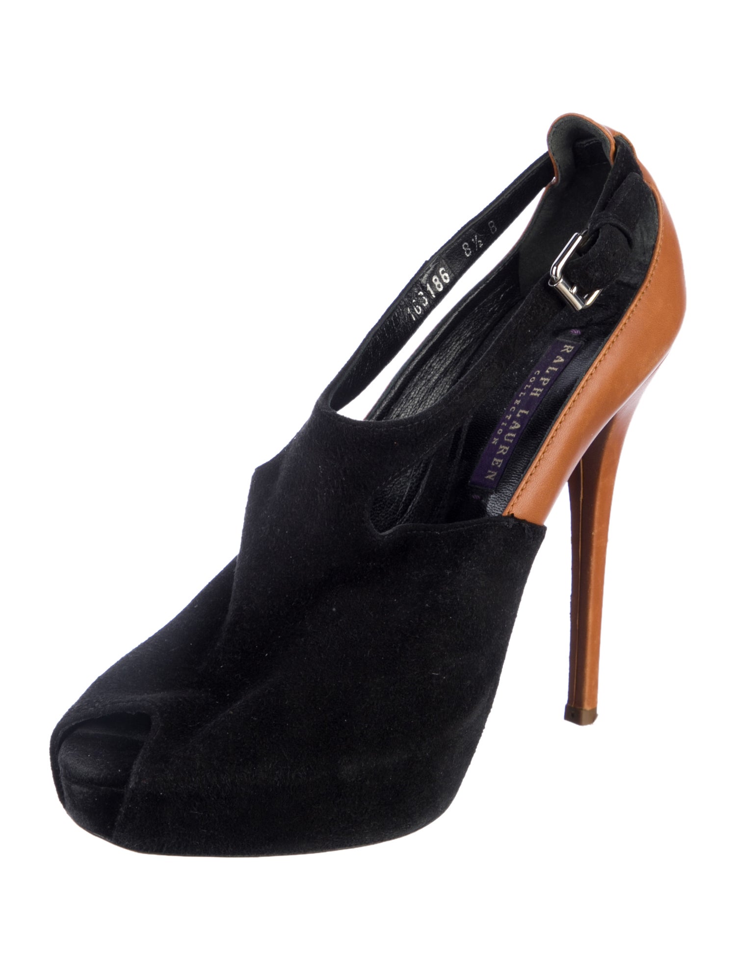 Ralph Lauren Collection Suede Leather Trim Embellishment Pumps