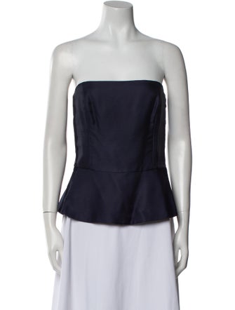Ralph Lauren Collection Silk Strapless Top w/ Tags