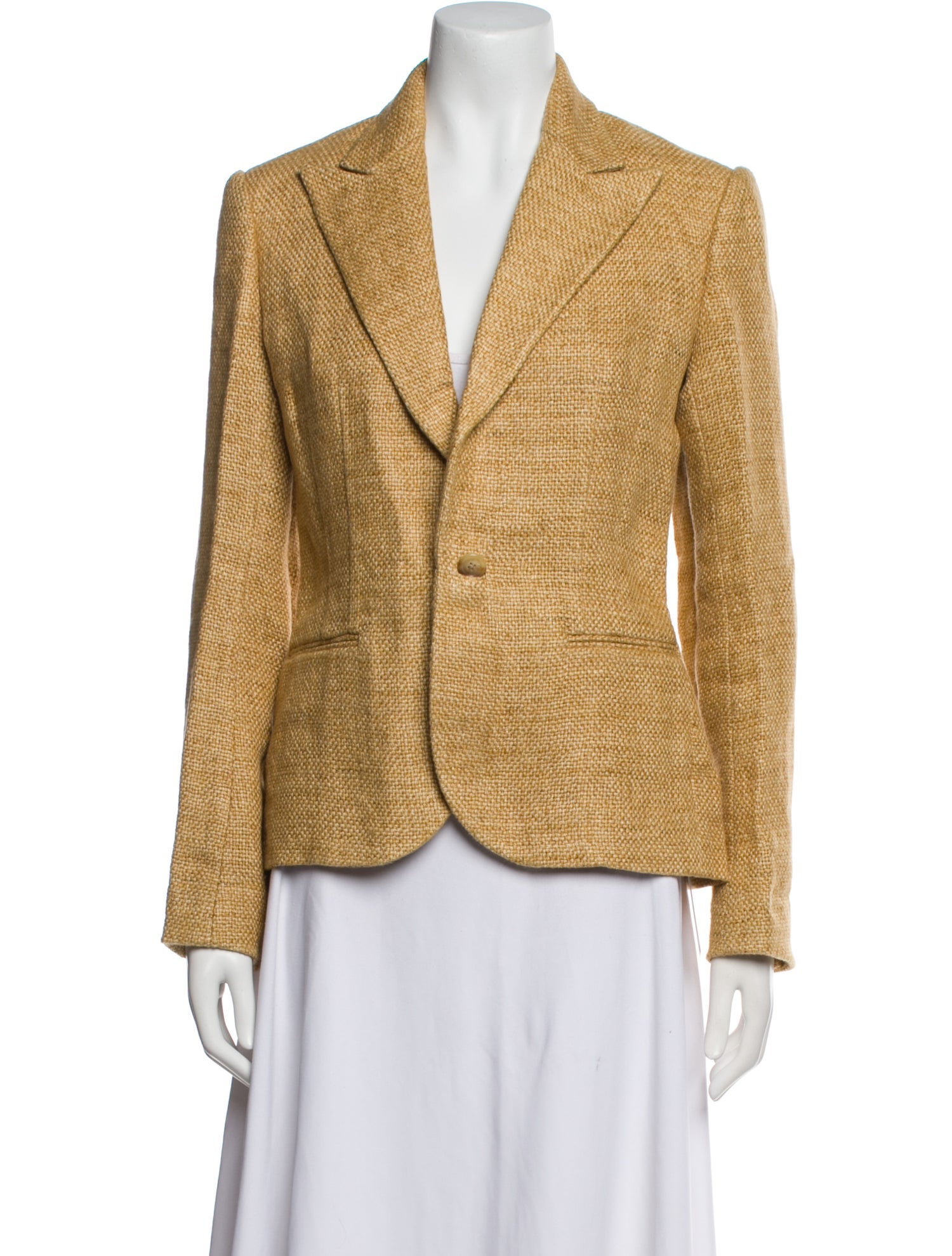 Ralph Lauren Purple Label Linen Printed Blazer