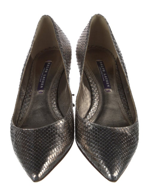 Ralph Lauren Collection Snakeskin Flats