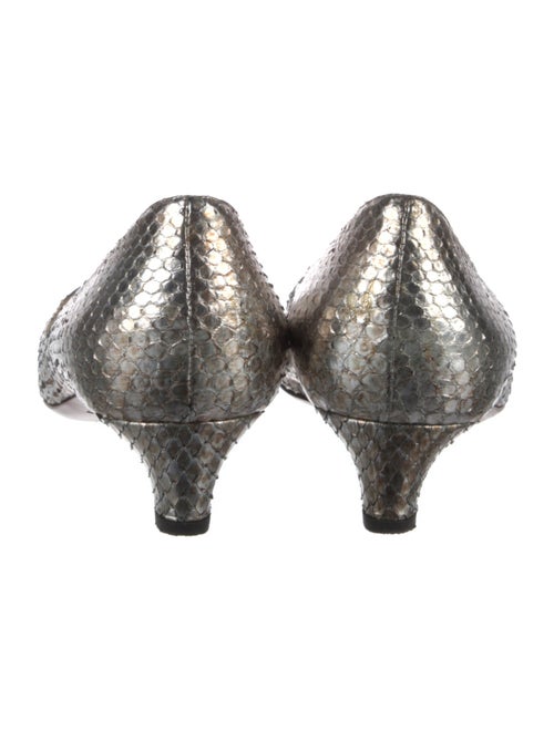 Ralph Lauren Collection Snakeskin Flats