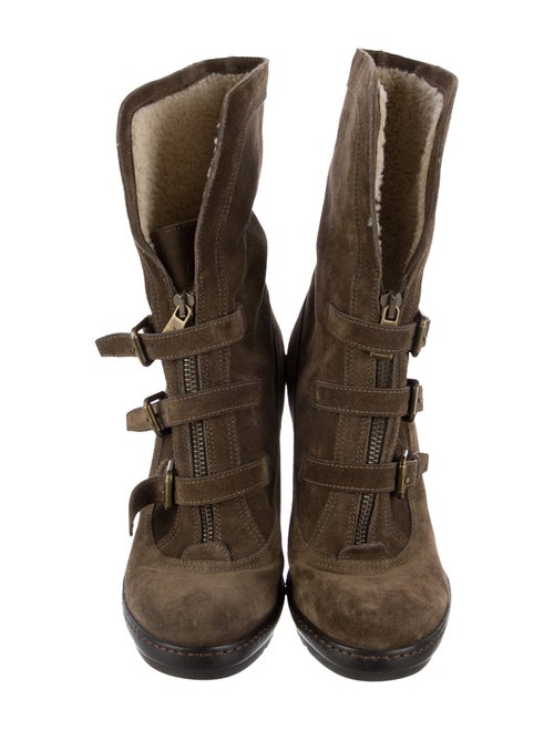 Ralph Lauren Collection Suede Lace-Up Boots