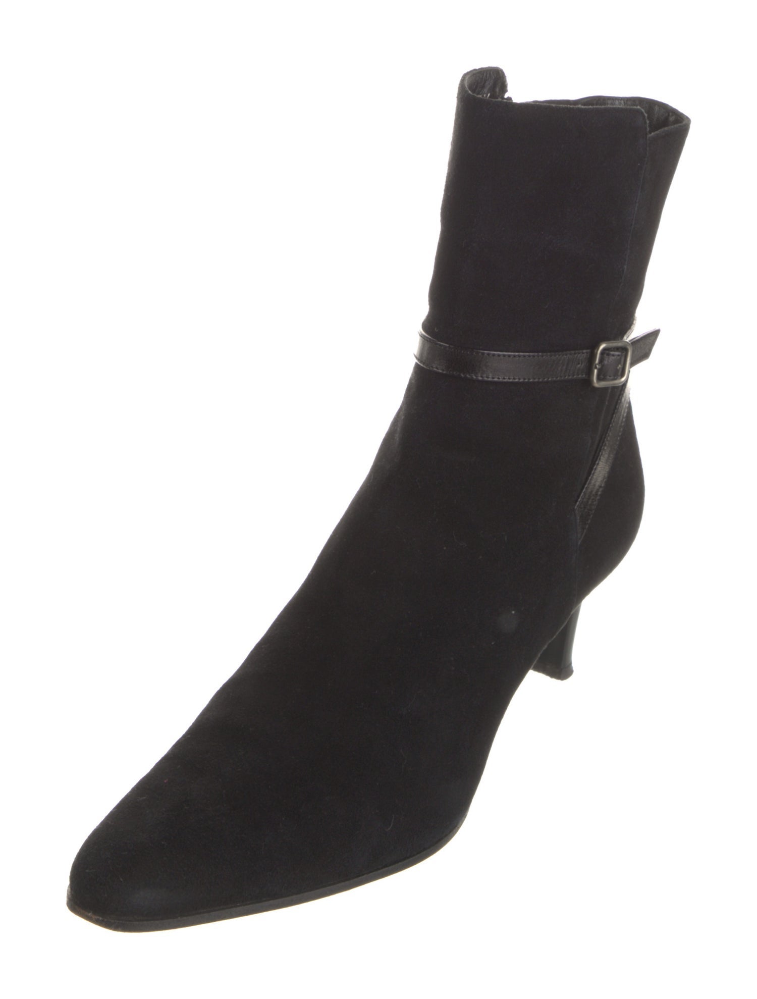 Ralph Lauren Collection Suede Leather Trim Embellishment Boots